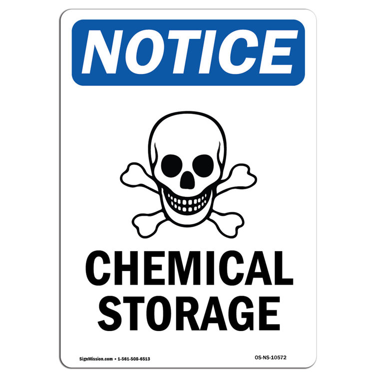 SignMission Chemical Storage Sign Wayfair